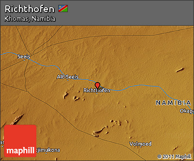 Physical 3D Map of Richthofen