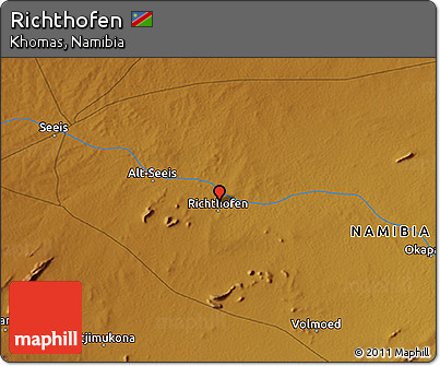 Physical 3D Map of Richthofen