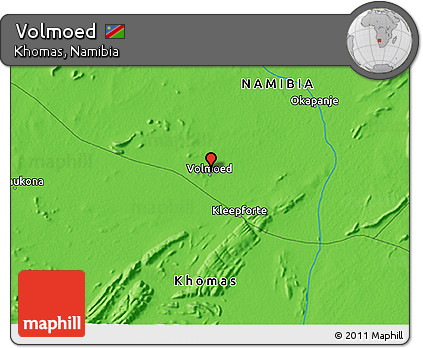 Political 3D Map of Volmoed
