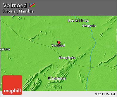 Political 3D Map of Volmoed