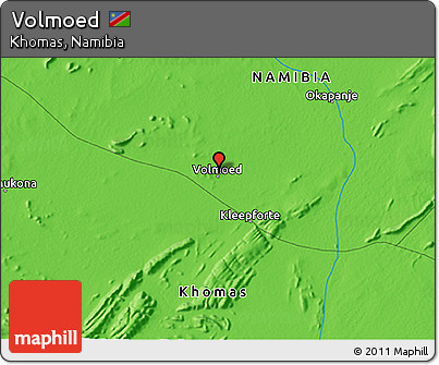 Political 3D Map of Volmoed