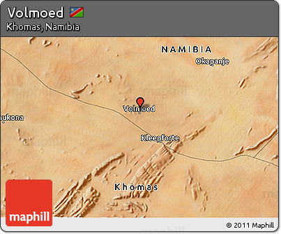 Satellite 3D Map of Volmoed