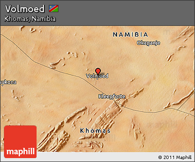 Satellite 3D Map of Volmoed