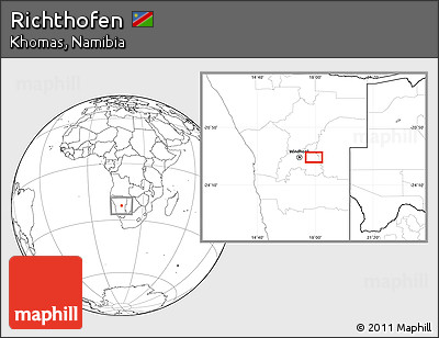 Blank Location Map of Richthofen