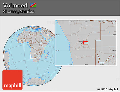 Gray Location Map of Volmoed