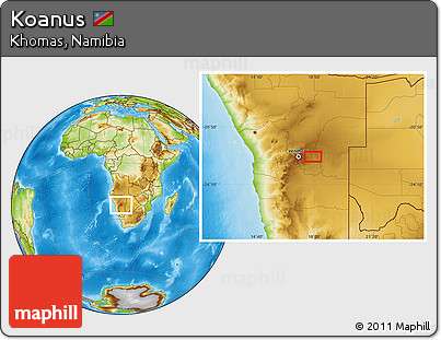 Physical Location Map of Koanus