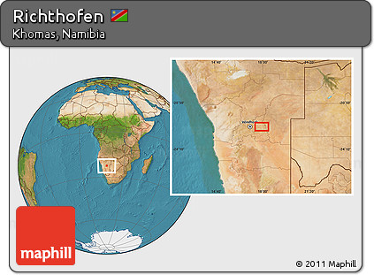 Satellite Location Map of Richthofen