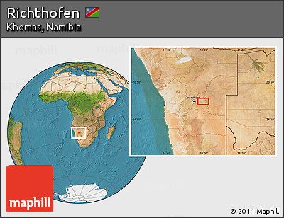 Satellite Location Map of Richthofen