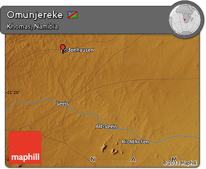 Physical Map of Omunjereke