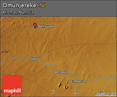 Physical Map of Omunjereke