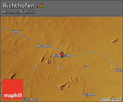 Physical Map of Richthofen