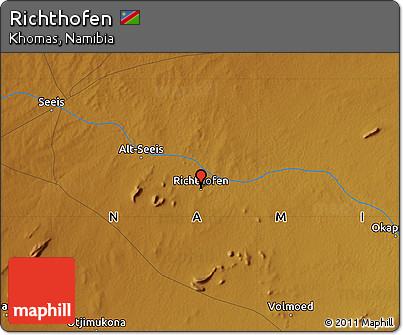 Physical Map of Richthofen