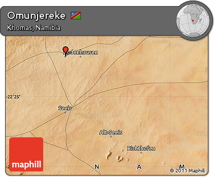Satellite Map of Omunjereke