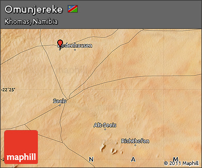 Satellite Map of Omunjereke