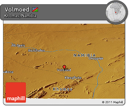 Physical Panoramic Map of Volmoed