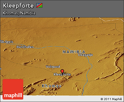 Physical Panoramic Map of Kleepforte