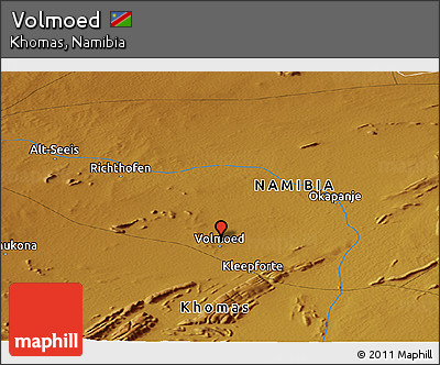 Physical Panoramic Map of Volmoed