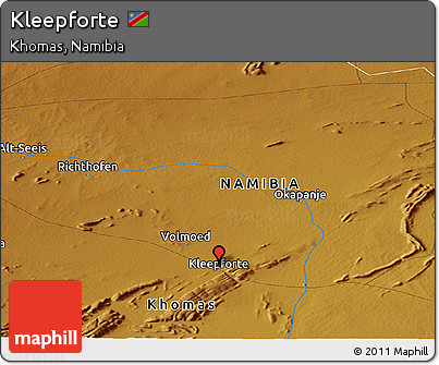Physical Panoramic Map of Kleepforte