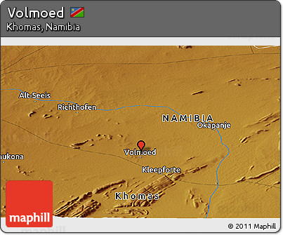 Physical Panoramic Map of Volmoed