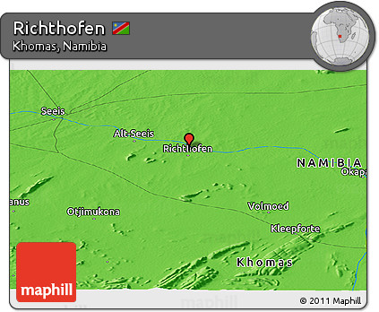 Political Panoramic Map of Richthofen