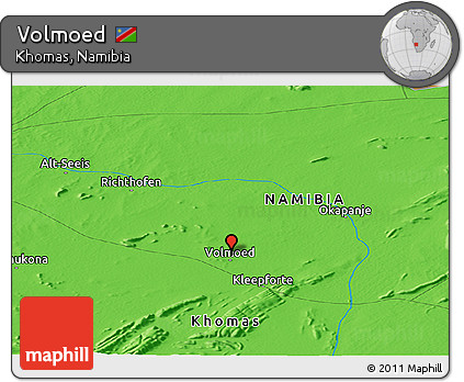 Political Panoramic Map of Volmoed