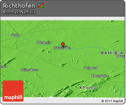 Political Panoramic Map of Richthofen