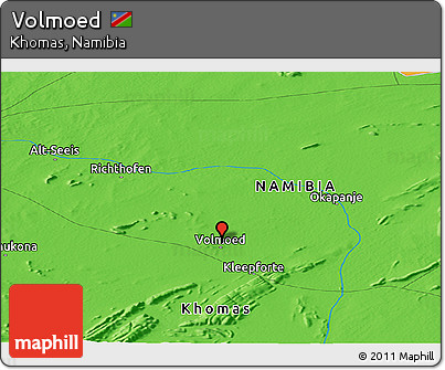 Political Panoramic Map of Volmoed