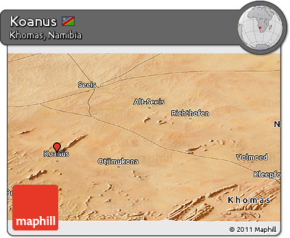 Satellite Panoramic Map of Koanus