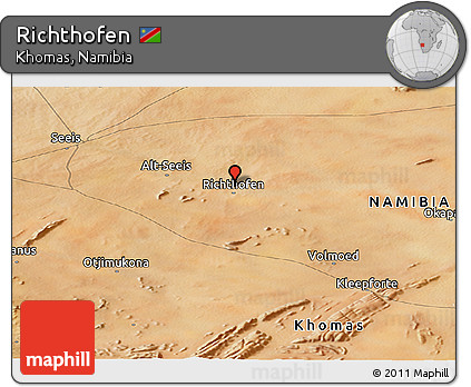 Satellite Panoramic Map of Richthofen