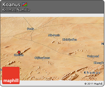 Satellite Panoramic Map of Koanus