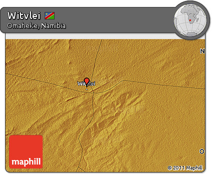 Physical 3D Map of Witvlei