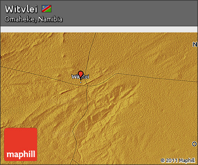 Physical 3D Map of Witvlei