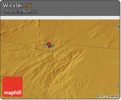 Physical 3D Map of Witvlei