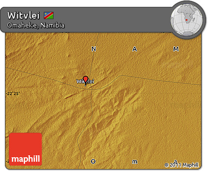 Physical Map of Witvlei