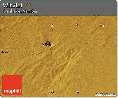 Physical Map of Witvlei