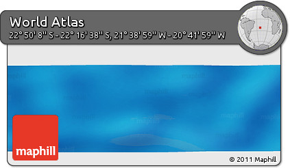 Shaded Relief Panoramic Map of the Area around 22° 33' 23" S, 21° 10' 29" W