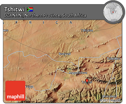 Satellite Map of Tshitwi