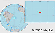 Gray Location Map of the area around 22° 33' 23" S, 30° 31' 29" W