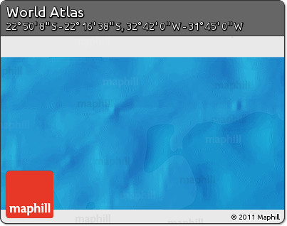 Political 3D Map of the Area around 22° 33' 23" S, 32° 13' 30" W