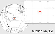 Blank Location Map of the area around 22° 33' 23" S, 32° 13' 30" W
