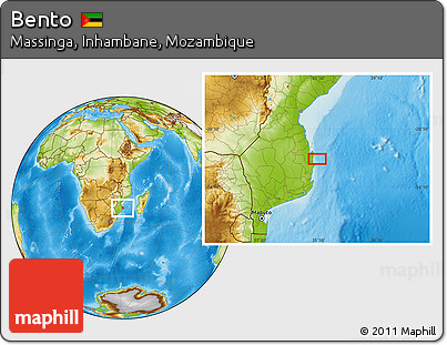 Physical Location Map of Bento