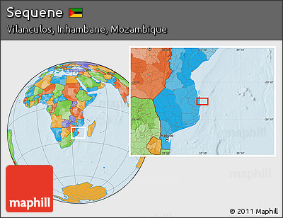 Political Location Map of Sequene