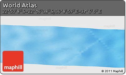 Physical Panoramic Map of the Area around 22° 33' 23" S, 36° 37' 30" E