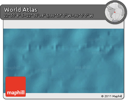 Satellite 3D Map of the Area around 22° 33' 23" S, 36° 28' 30" W