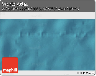 Satellite 3D Map of the Area around 22° 33' 23" S, 36° 28' 30" W
