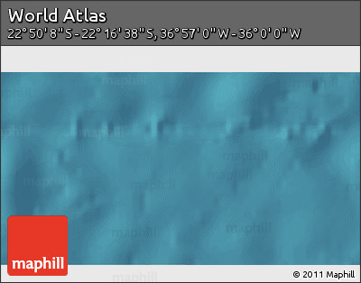 Satellite 3D Map of the Area around 22° 33' 23" S, 36° 28' 30" W