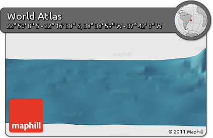Satellite Panoramic Map of the Area around 22° 33' 23" S, 38° 10' 29" W