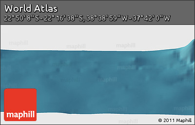 Satellite Panoramic Map of the Area around 22° 33' 23" S, 38° 10' 29" W