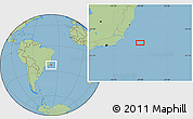 Savanna Style Location Map of the area around 22° 33' 23" S, 39° 1' 29" W