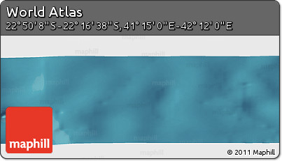 Satellite Panoramic Map of the Area around 22° 33' 23" S, 41° 43' 30" E